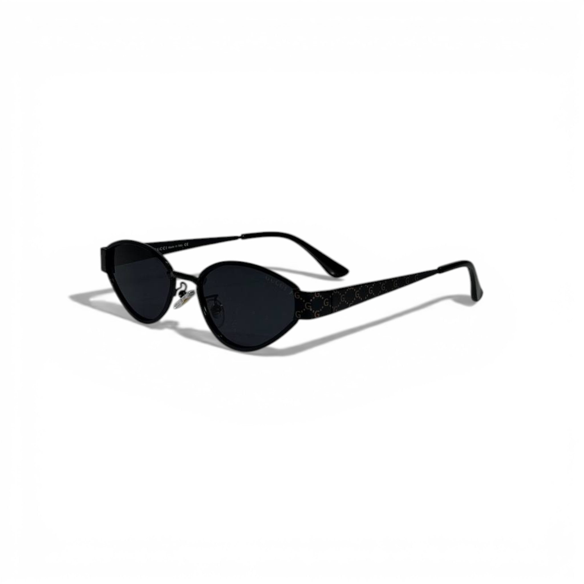 Gucci Oval Black Sunglasses GG Signature Luxury 🕶️🖤✨