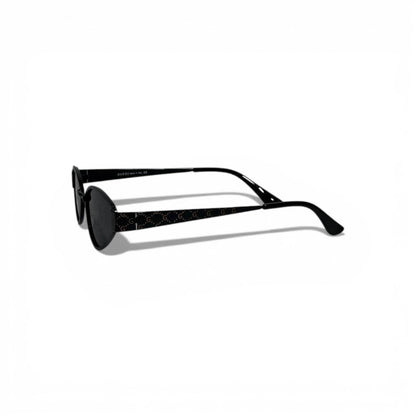 Gucci Oval Black Sunglasses GG Signature Luxury 🕶️🖤✨