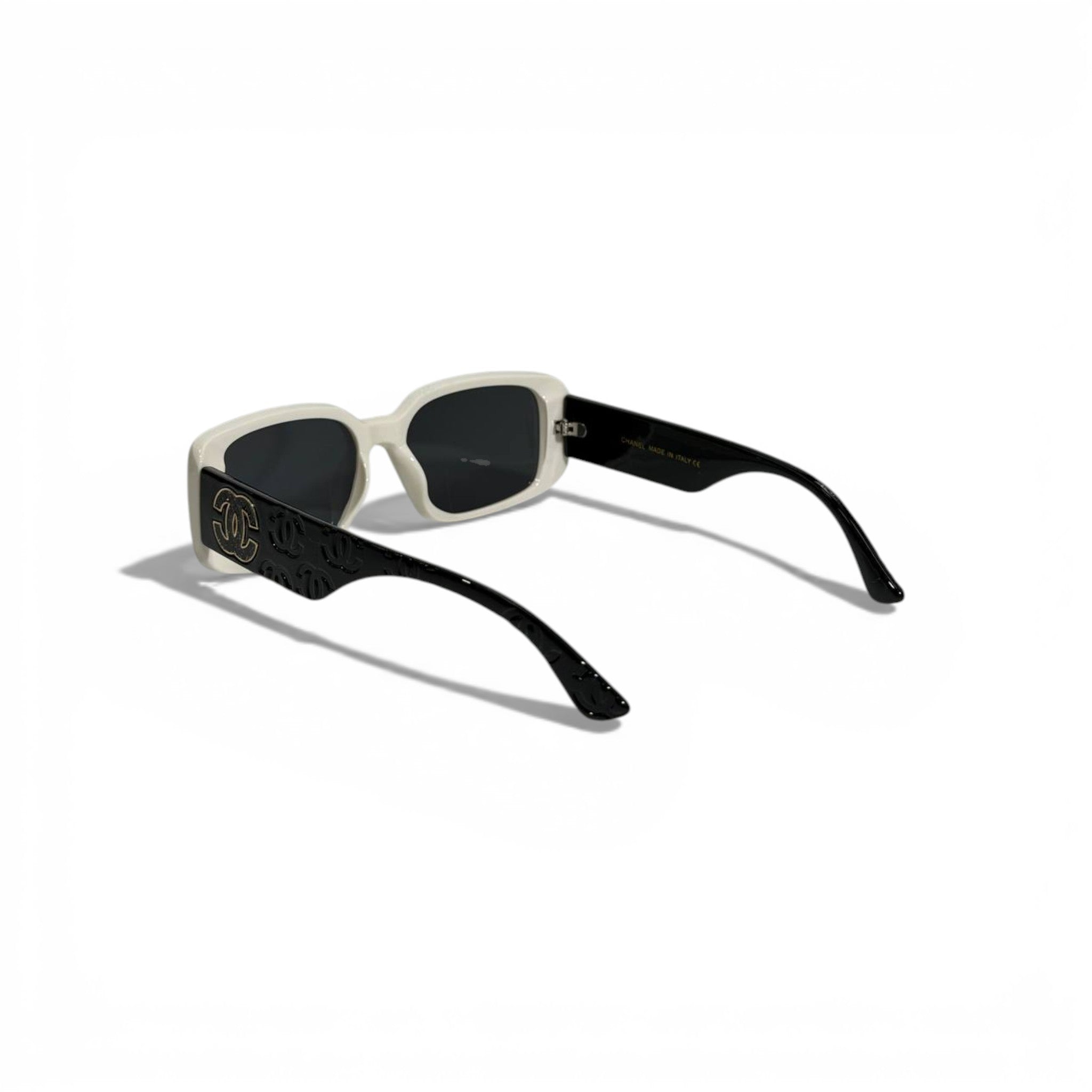 CHANEL Black & White Statement Sunglasses Iconic Luxury Look 🖤🤍✨
