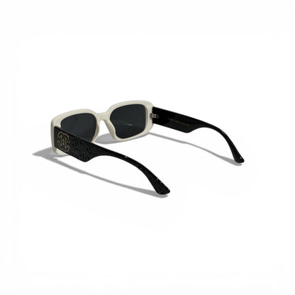 CHANEL Black & White Statement Sunglasses Iconic Luxury Look 🖤🤍✨