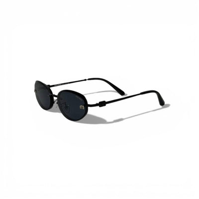 MIU MIU Black Oval Sunglasses – Chic Minimal Luxury ✨🖤