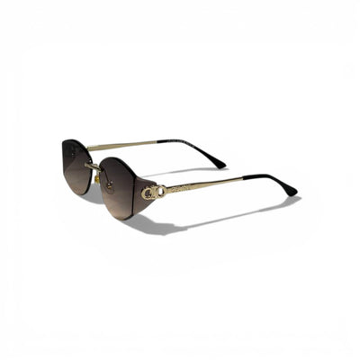 ✨ CELINE Rimless Gradient Sunglasses – Gold Metal Frame | Luxury Designer Eyewear ✨
