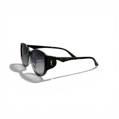 🖤 SAINT LAURENT Oversized Sunglasses – Black Frame & Grey Gradient Lenses | Luxury Designer Eyewear 🖤