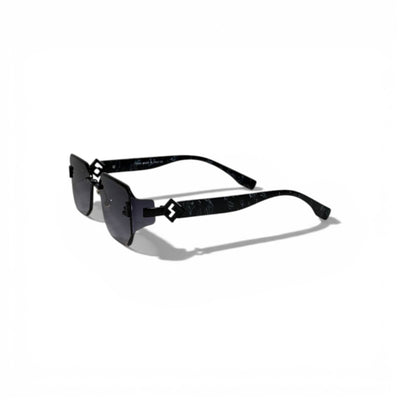 🖤 FENDI Rimless Square Sunglasses – Black Frame & Grey Gradient Lenses | Luxury Designer Eyewear 🖤