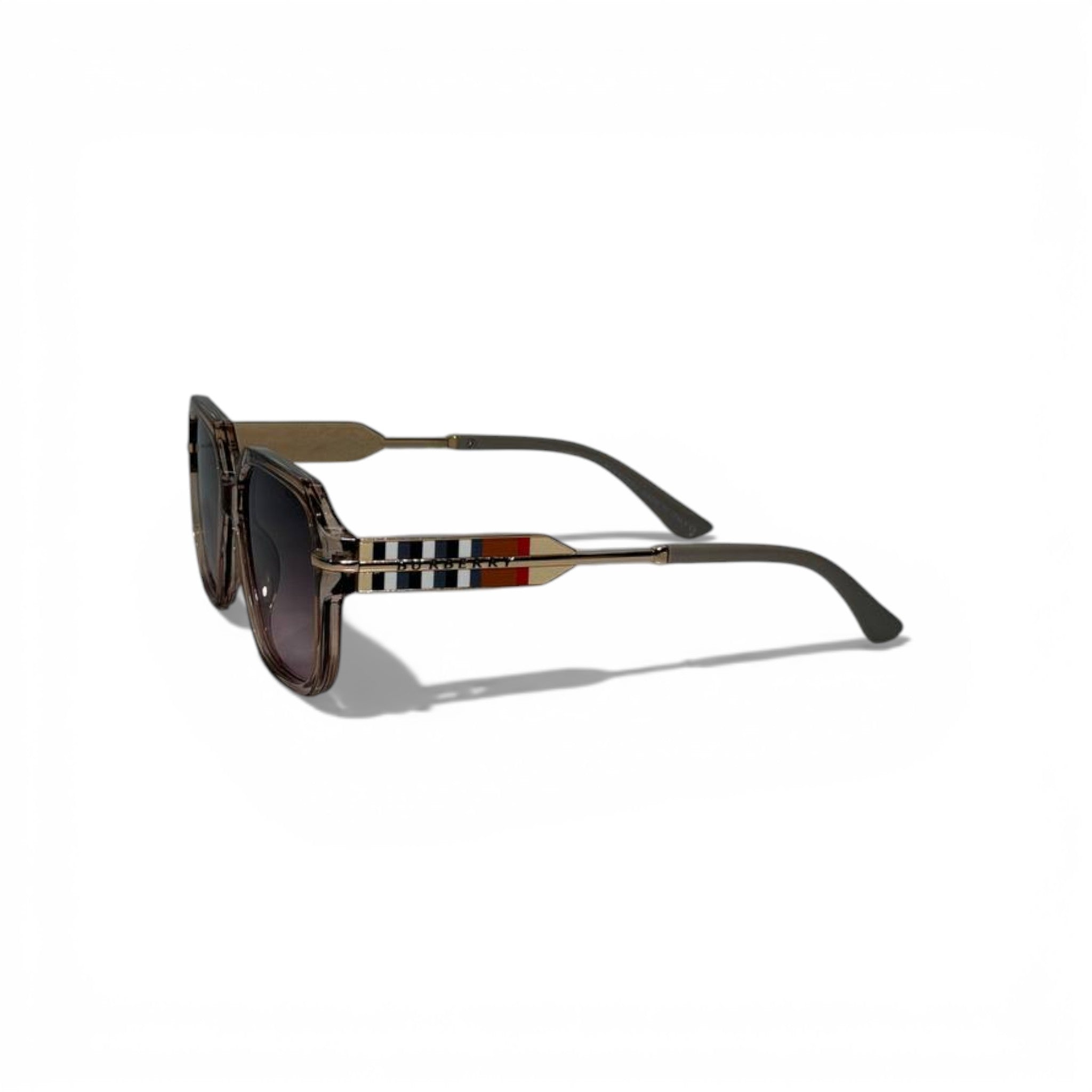 🤍 BURBERRY Oversized Square Sunglasses – Nude Frame & Gradient Lenses | Luxury Designer Eyewear 🤍