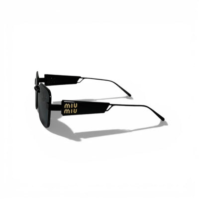 🖤 MIU MIU Square Sunglasses – Black Frame & Dark Lenses | Iconic Designer Eyewear 🖤