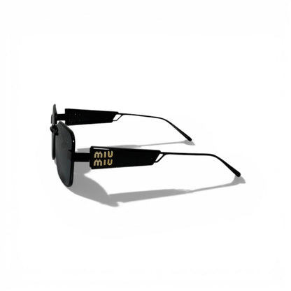 🖤 MIU MIU Square Sunglasses – Black Frame & Dark Lenses | Iconic Designer Eyewear 🖤