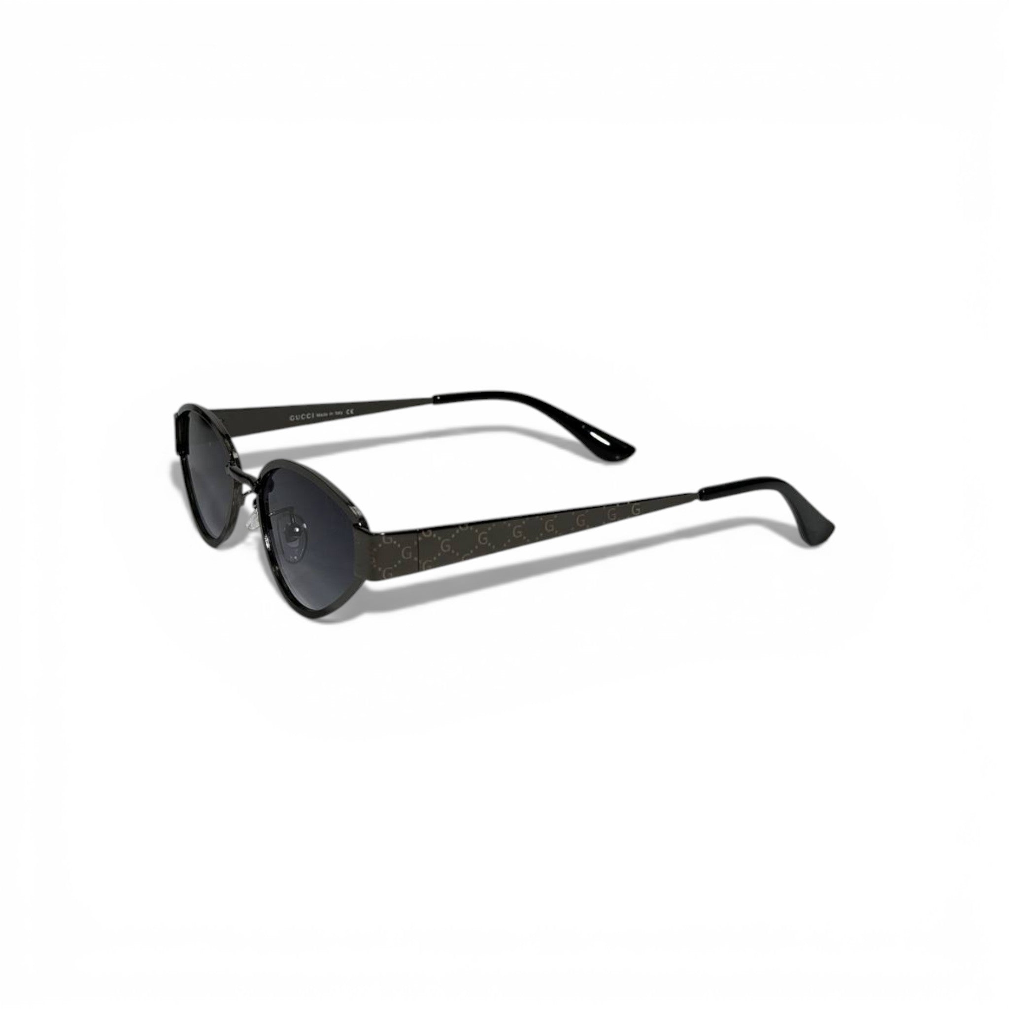 🕶️ Gucci Luxury Black Oval Sunglasses – Iconic GG Monogram | Premium Designer Eyewear