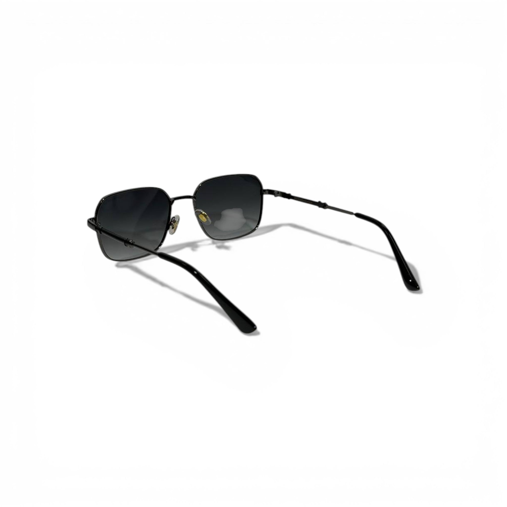 🕶️ Emporio Armani Luxury Square Sunglasses – Black Metal Frame | Timeless Designer Eyewear