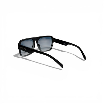 🕶️ Hugo Boss Luxury Black Square Sunglasses – Blue Gradient Lenses | Premium Designer Eyewear