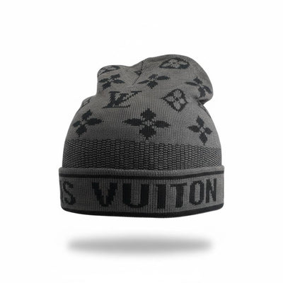 🧢 Louis Vuitton Monogram Knit Beanie – Iconic Winter Luxury 🩶✨