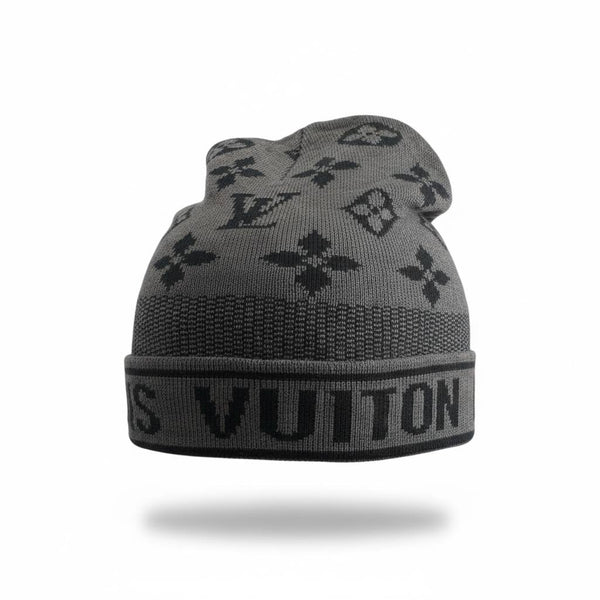 🧢 Louis Vuitton Monogram Knit Beanie – Iconic Winter Luxury 🩶✨