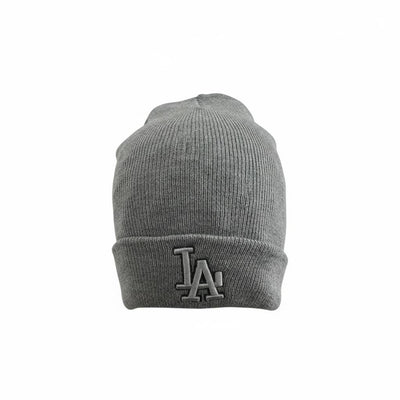 🧢 LA Dodgers Ribbed Knit Beanie – Everyday Winter Street Style 🩶⚾❄️