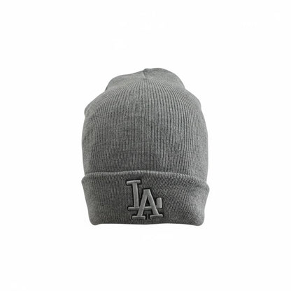 🧢 LA Dodgers Ribbed Knit Beanie – Everyday Winter Street Style 🩶⚾❄️