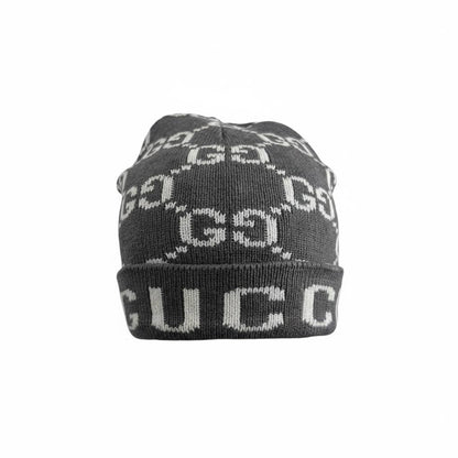 🧢 Gucci GG All-Over Knit Beanie – Iconic Luxury Winter Style 🖤❄️✨