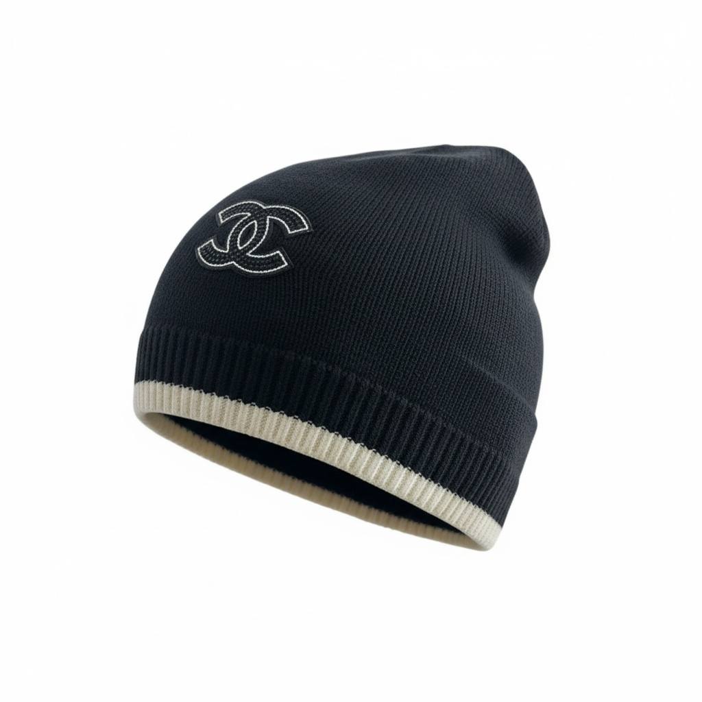 Chanel Classic Knit Beanie – Luxury Winter Hat ❄️🖤