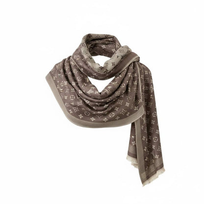 🤎✨ Louis Vuitton Two-Tone Brown Monogram Scarf – Iconic Luxury Statement 🧣🔥