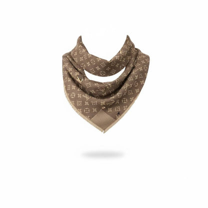 🤎✨ Louis Vuitton Classic Brown Monogram Scarf – Timeless Luxury Essential 🧣🔥