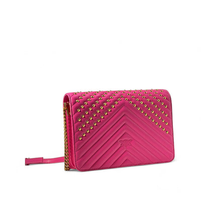 Pinko Fuchsia Studded Love Bag 💖✨ – Bold, Bright & Unapologetically You