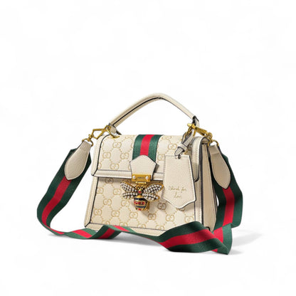Gucci Queen Margaret White Bag 🐝🤍 – "Blind for Love" with Royal Elegance