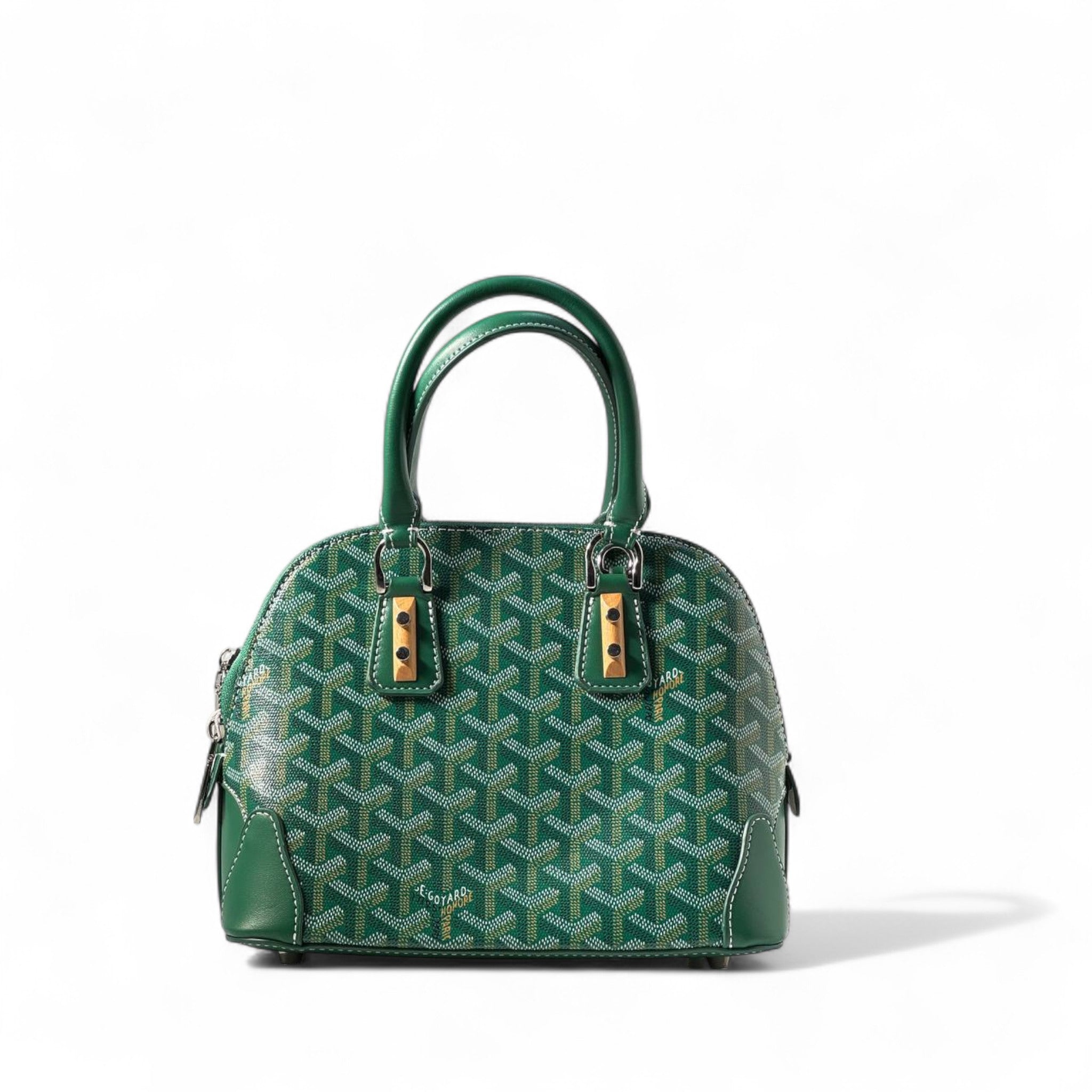 Goyard Green Mini Bowling Bag 🎾💚 – Timeless Parisian Elegance