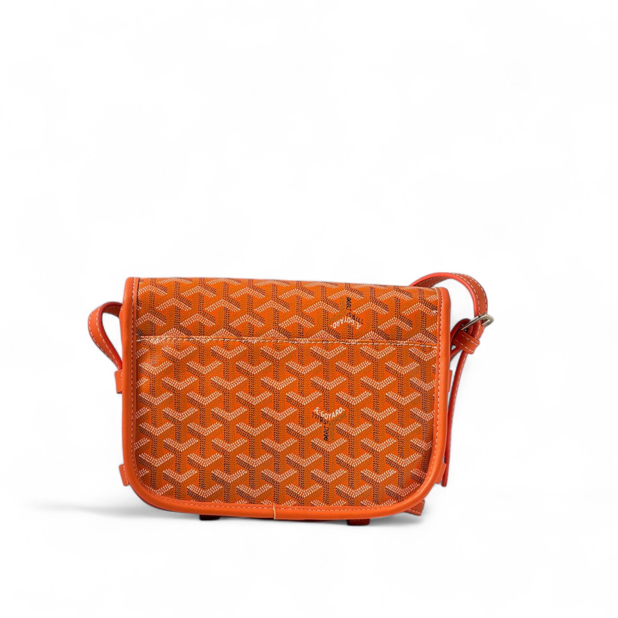 Goyard Orange Buckle Flap Bag – Bold, Bright & Timeless 🧡🔒