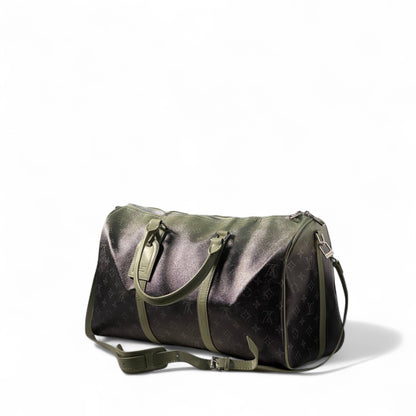 Louis Vuitton Keepall Bandoulière – Green Gradient Monogram ✨🖤💚