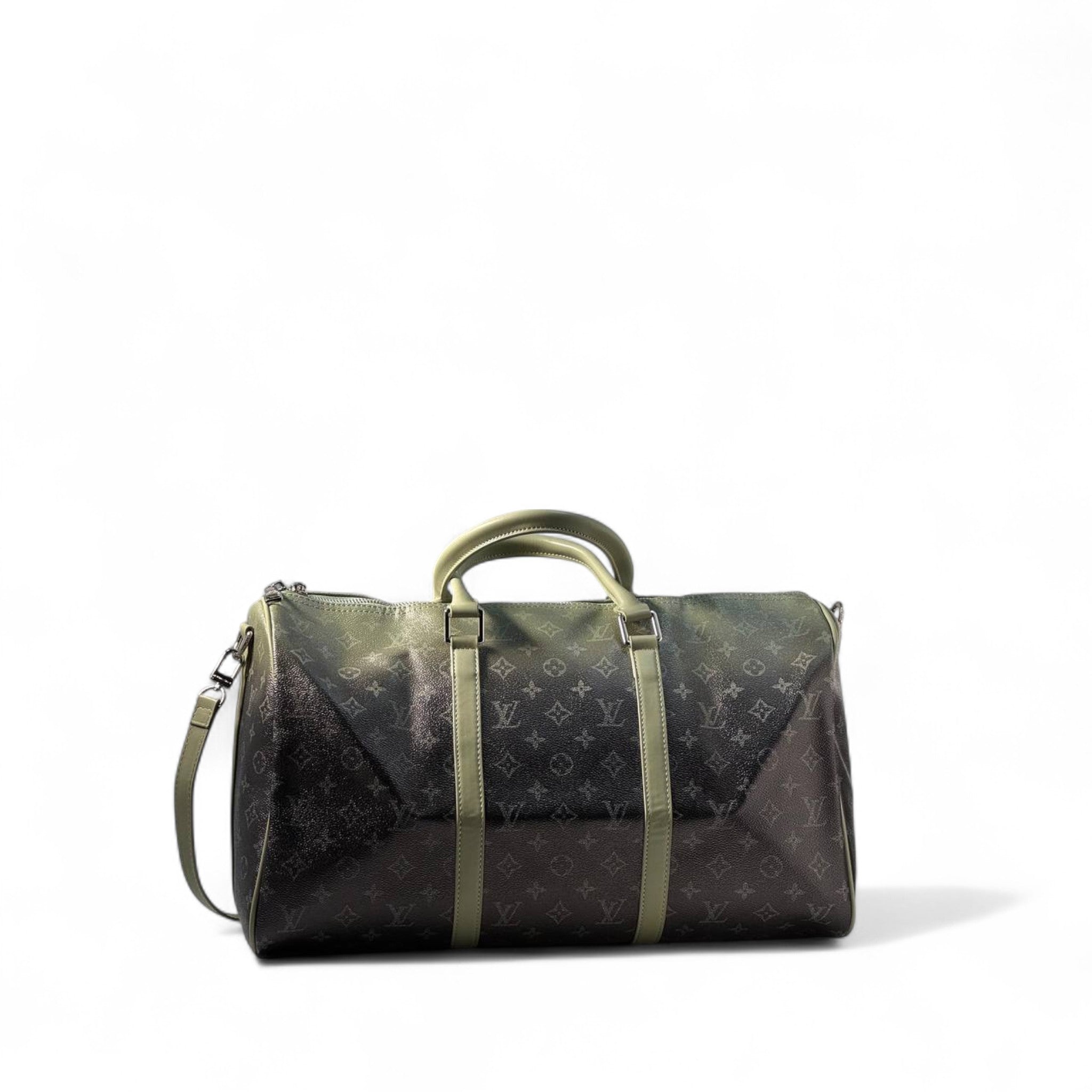 Louis Vuitton Keepall Bandoulière – Green Gradient Monogram ✨🖤💚