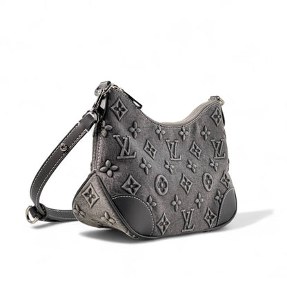 Louis Vuitton Loop Bag – Grey Monogram Denim with Leather Trim 🖤🧵
