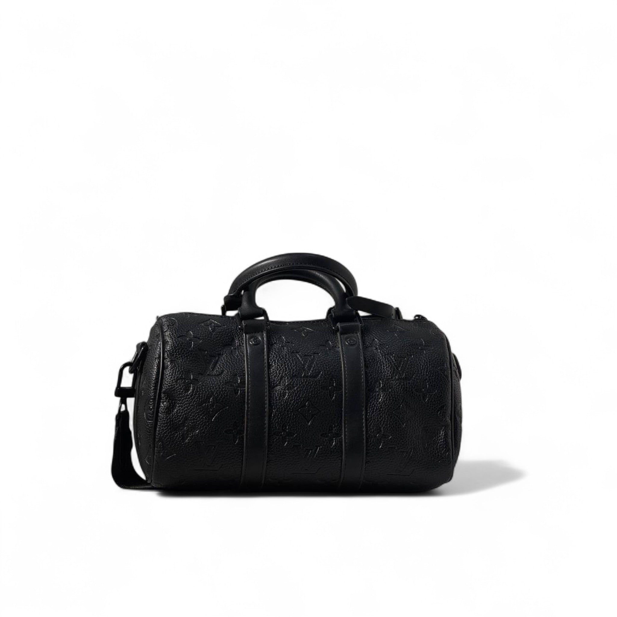 Louis Vuitton Mini Keepall – Monogram Shadow Leather 🖤✨