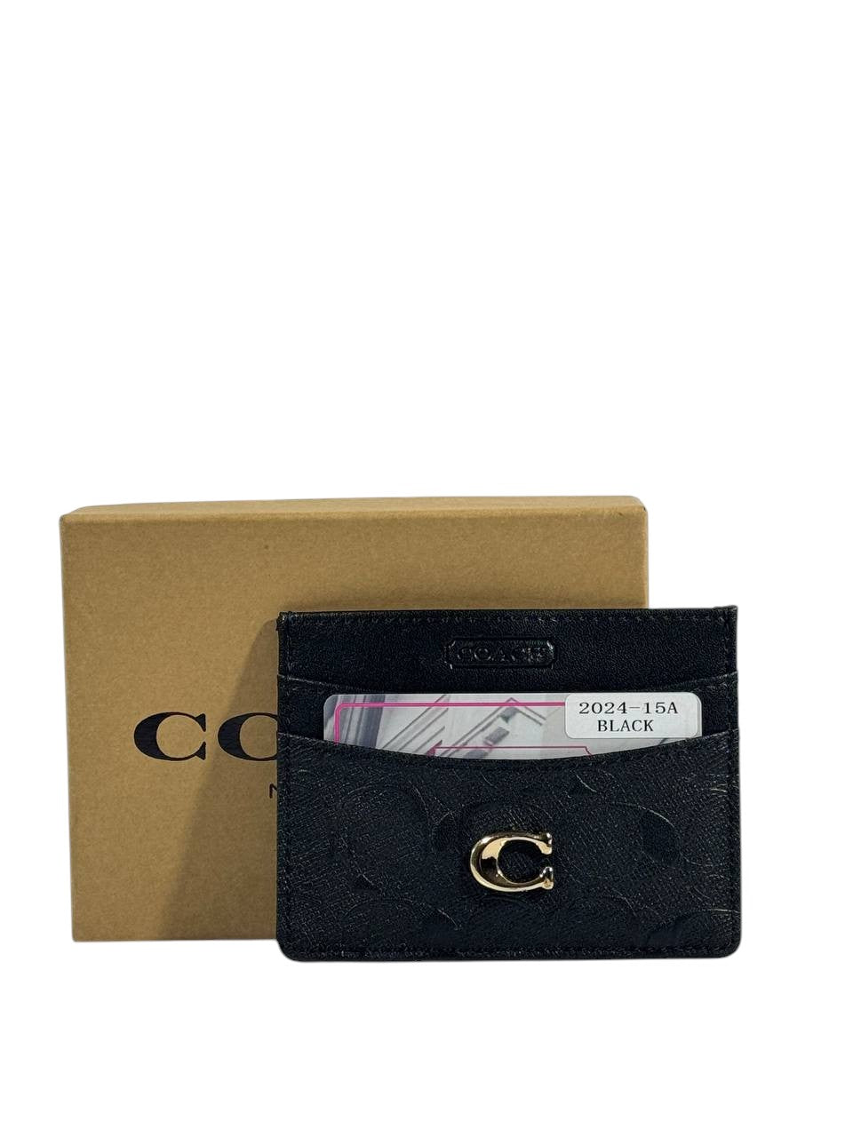 🖤 Coach Signature Black Card Holder – 2025 Edition