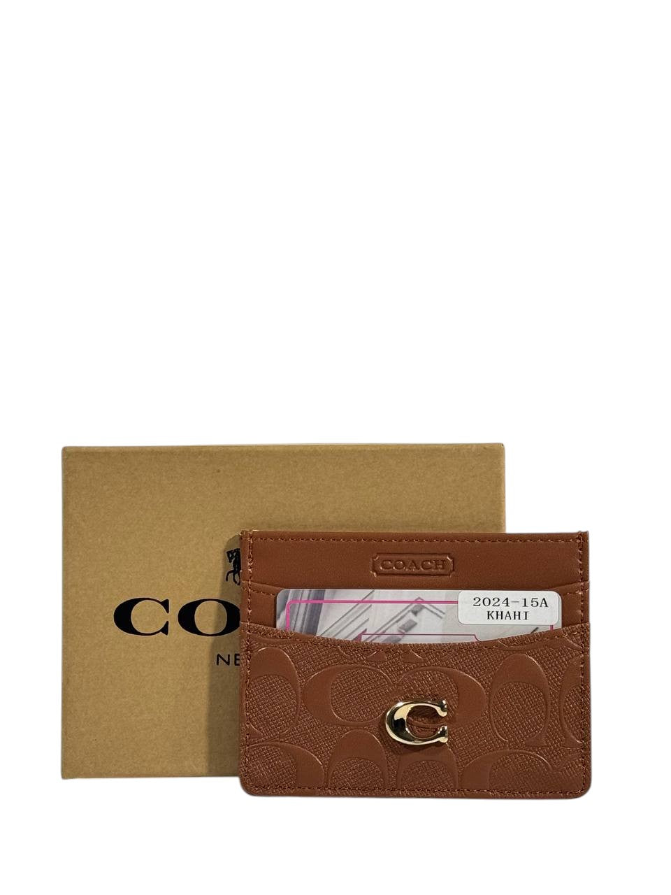 🤎 Coach Signature brown Card Holder – 2025 Edition