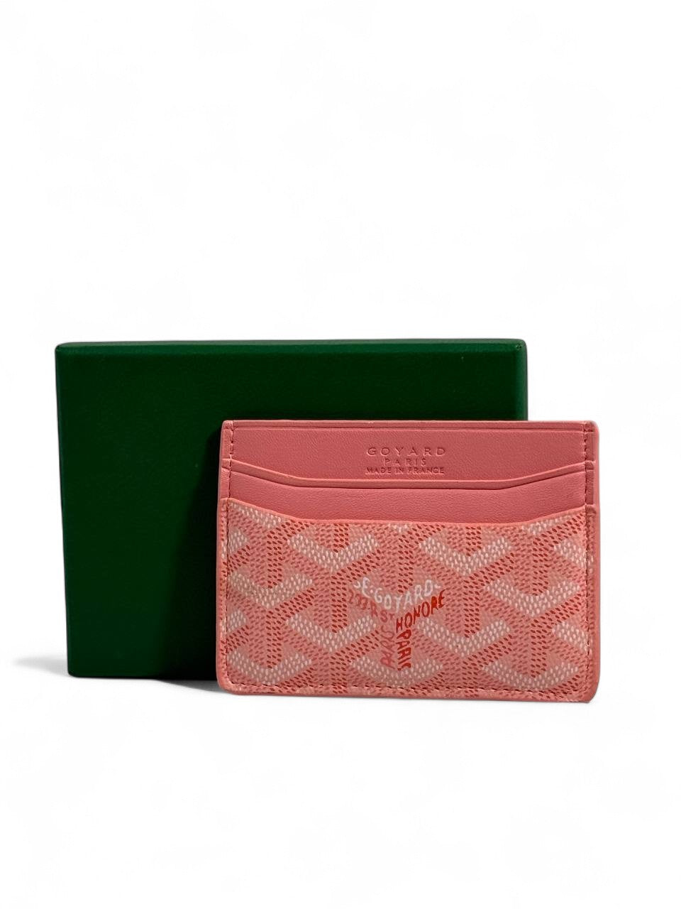 🌸 Goyard Saint Sulpice Card Holder – Pink