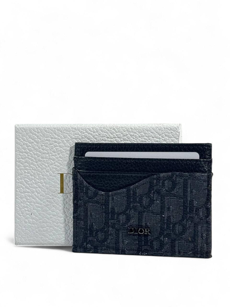 🖤 Dior Oblique Canvas Card Holder – Black