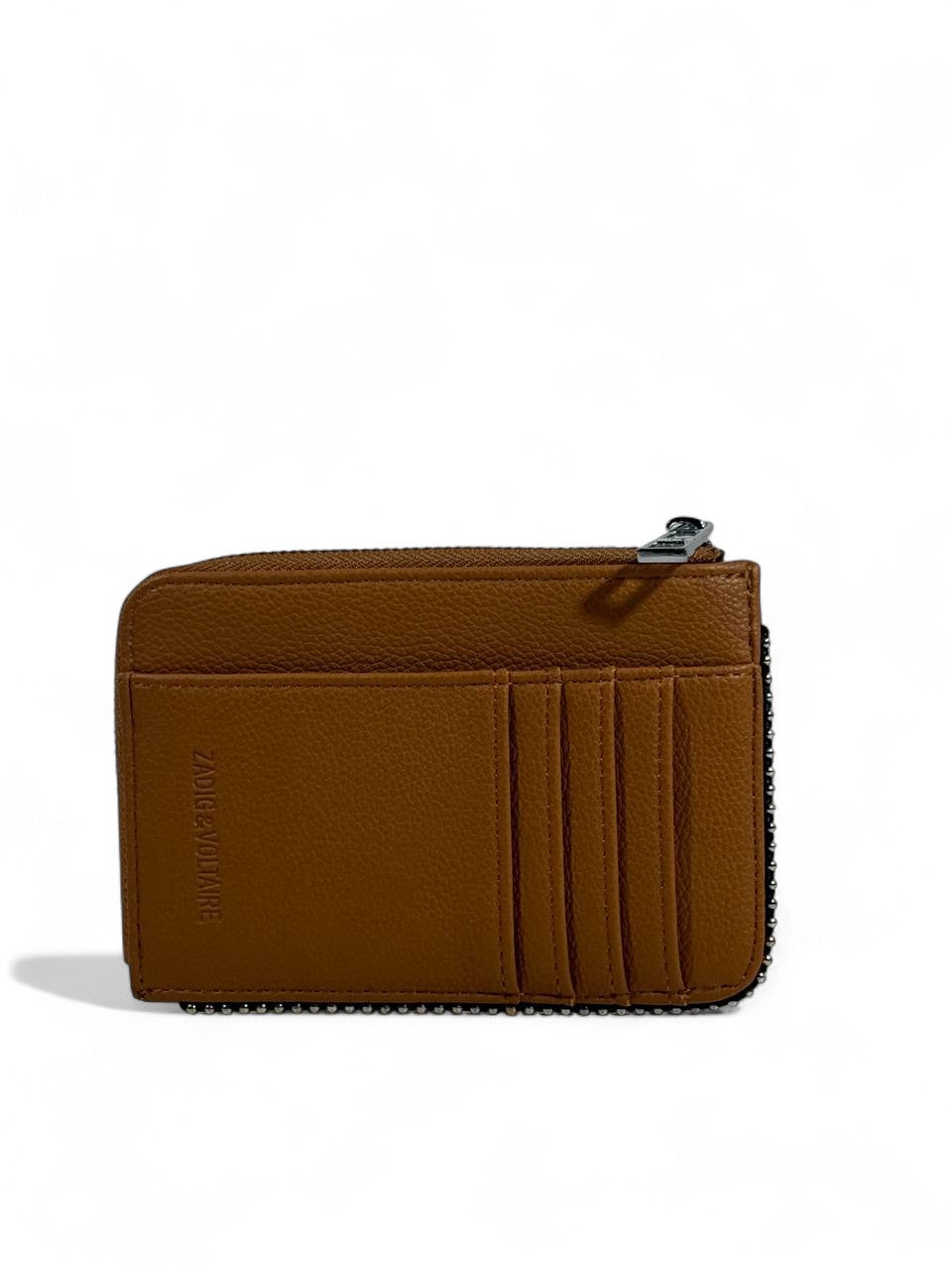 🤎 Zadig & Voltaire-Inspired Zip Wallet – Camel Brown
