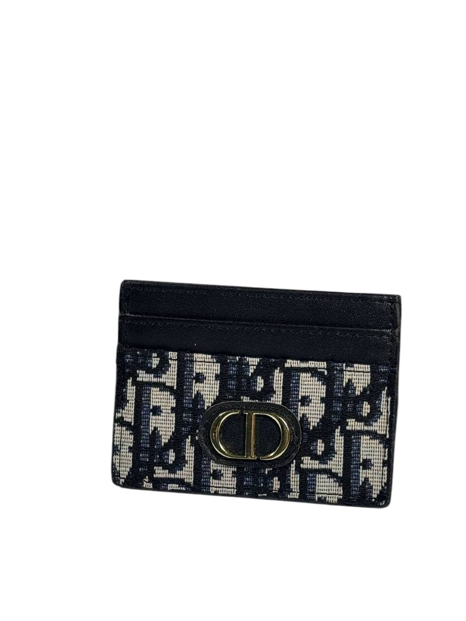 Dior Oblique Canvas Card Holder – Black Elegance ✨