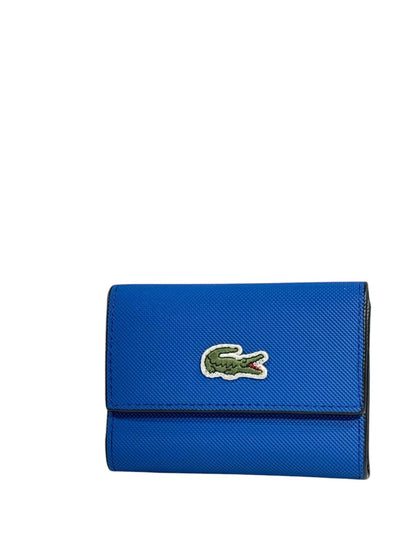 🐊 Lacoste Blue Trifold Wallet – Sporty Elegance 💙✨