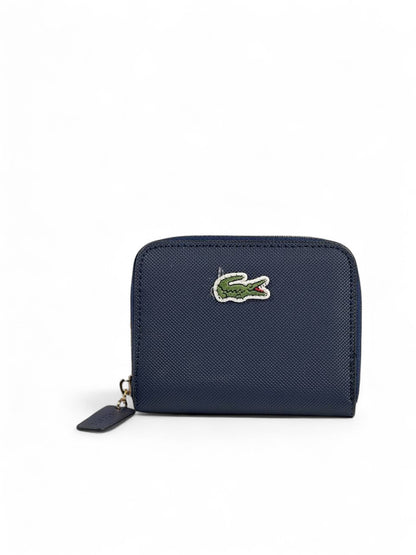 🐊 Lacoste Navy Zip-Around Wallet – Refined & Versatile 💙✨