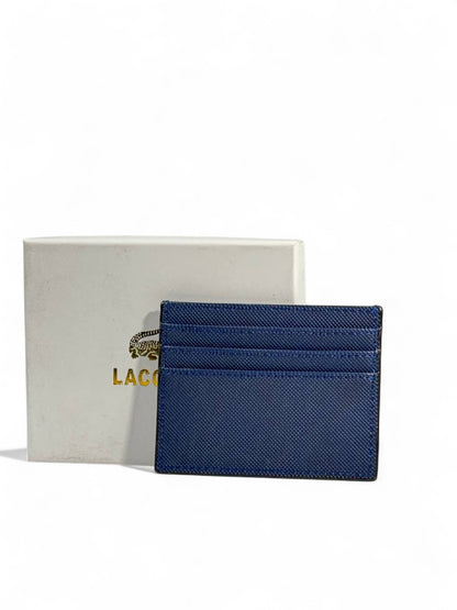🐊 Lacoste Navy Card Holder – Slim & Sophisticated 💙✨