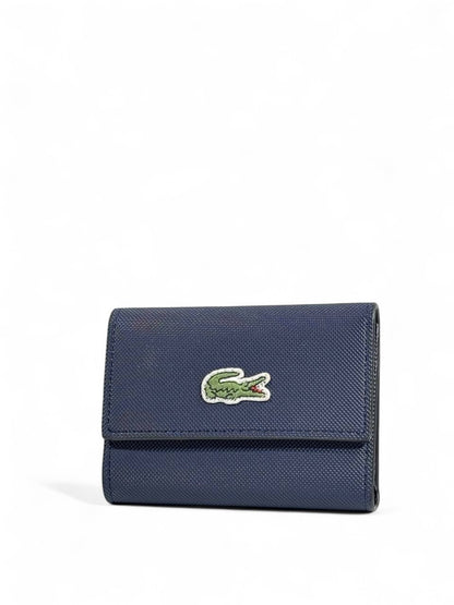 🐊 Lacoste Navy Trifold Wallet – Classic & Refined 💙✨