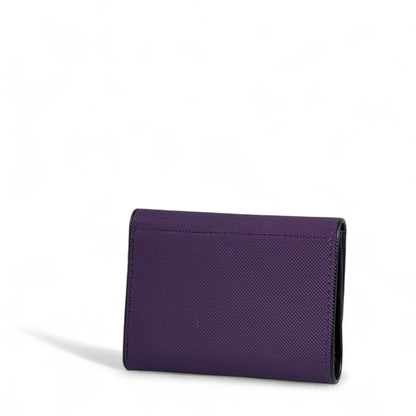 🐊 Lacoste Purple Trifold Wallet – Unique & Stylish 💜✨