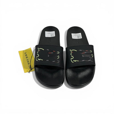 🖤 Burberry Slides – Black Signature Edition 🔥🩴