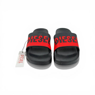 🔴🖤 Diesel Slides – Black & Red Power Edition 🔥🩴