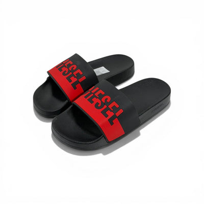 🔴🖤 Diesel Slides – Black & Red Power Edition 🔥🩴
