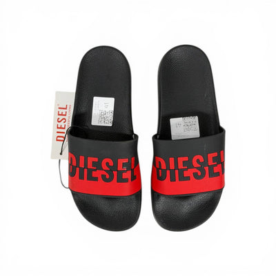 🔴🖤 Diesel Slides – Black & Red Power Edition 🔥🩴