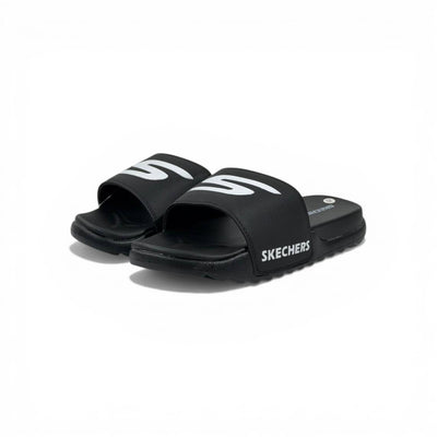 🖤⚡ Skechers Slides – Black Comfort Edition 🩴🔥