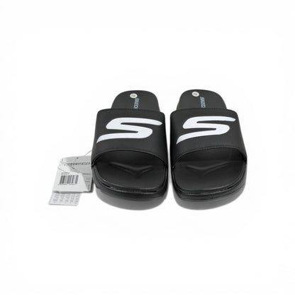 🖤⚡ Skechers Slides – Black Comfort Edition 🩴🔥