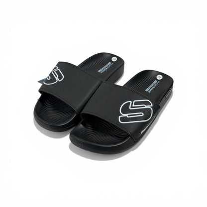 Skechers Black Slides – Next Level Comfort & Style ⚡🩴