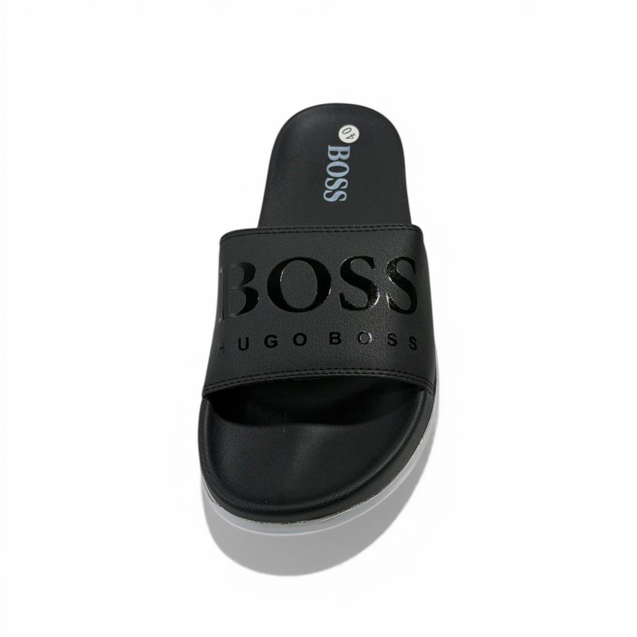 🖤✨ Hugo Boss Slides – All Black Premium Edition 🔥🩴