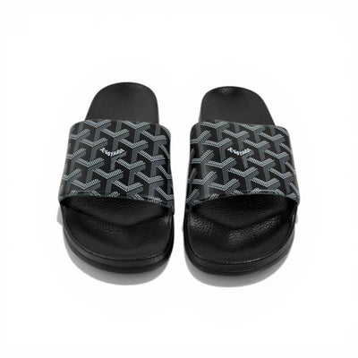 🖤✨ Goyard Pattern Slides – Monogram Luxury Edition 🔥🩴